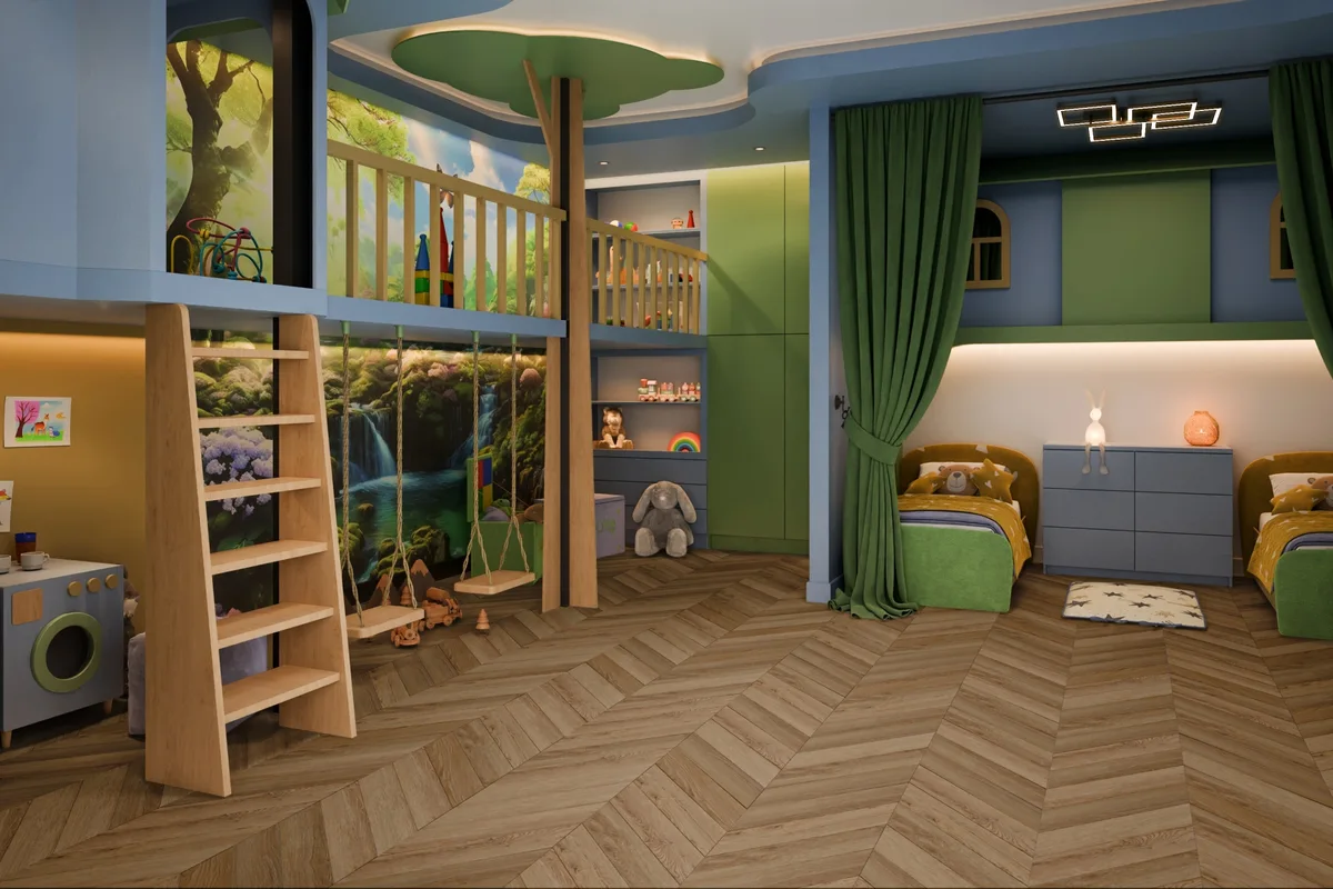 Кварцвиниловый SPC ламинат Damy Floor Chevron Лувр DF04-Ch французская елка 600×127×5,2
