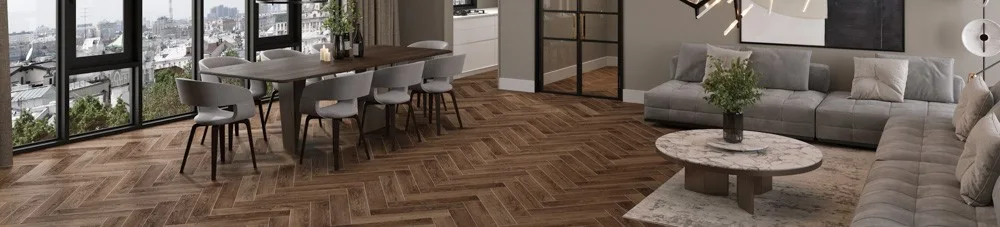 Кварцвиниловая плитка Cronafloor клеевая Herringbone Дуб Тулуза H LVT 001 венгерская елка 640×128×2,5