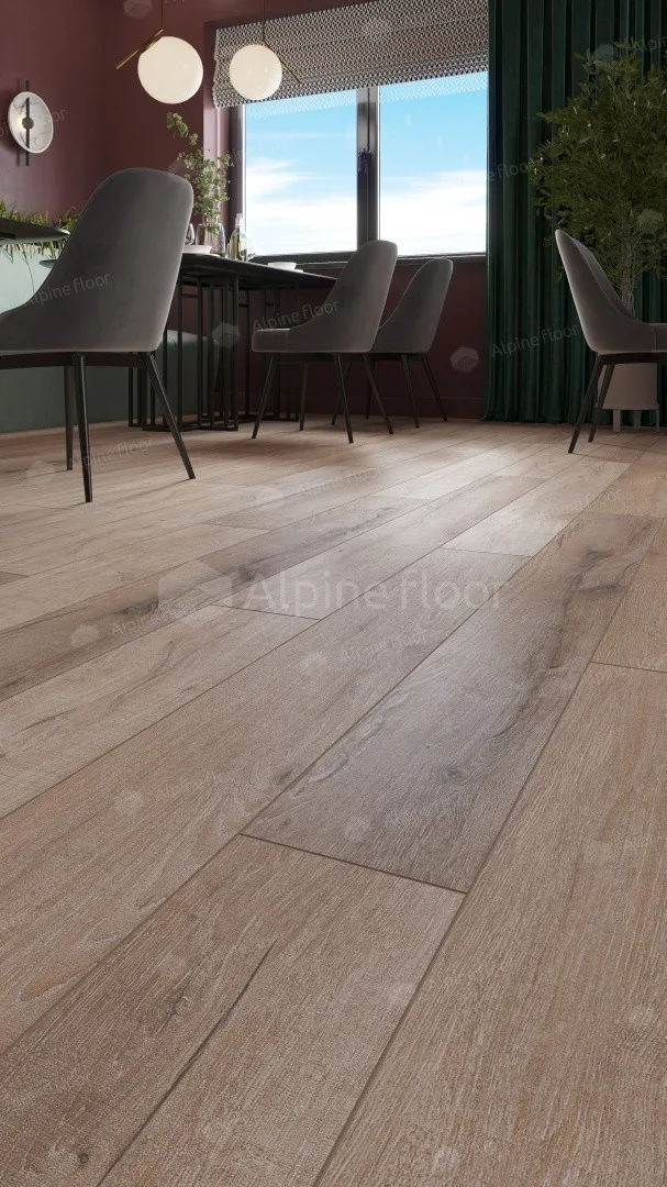 Кварцвиниловый SPC ламинат Alpine Floor Premium XL Дуб Персиковый ECO 7-20 1220×183×8