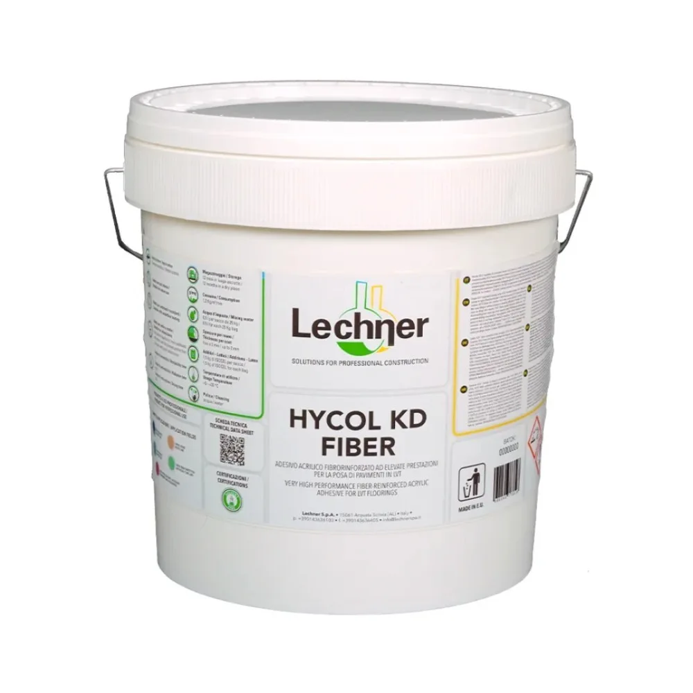 Клей для винилового пола Lechner Hycol KD Fiber акриловый на водной основе 5 кг