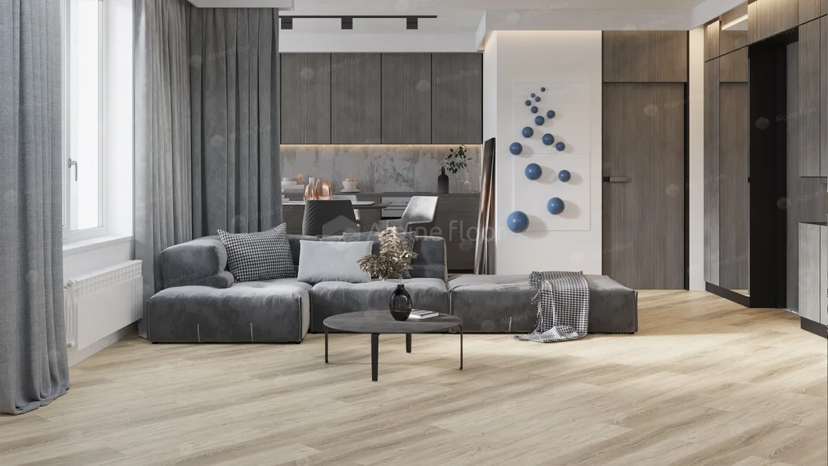 Кварцвиниловый SPC ламинат Alpine Floor Intense Редвуд ECO 9-11 1220×183×6