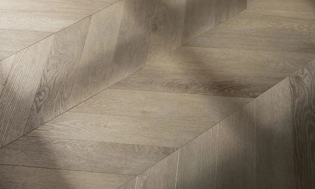 Кварцвиниловая плитка Vinilam клеевая Parquet Chevron Glue Шеврон Сезар RI4445118CL4 французская елка 690×115×2,5
