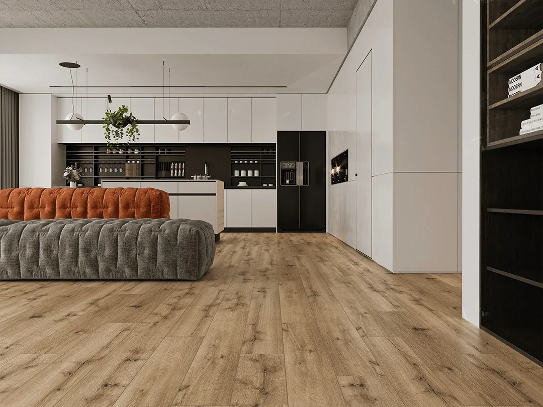Кварцвиниловый SPC ламинат Norland Lagom Parquet Bomul 1033-13 венгерская елка 600×125×3,5