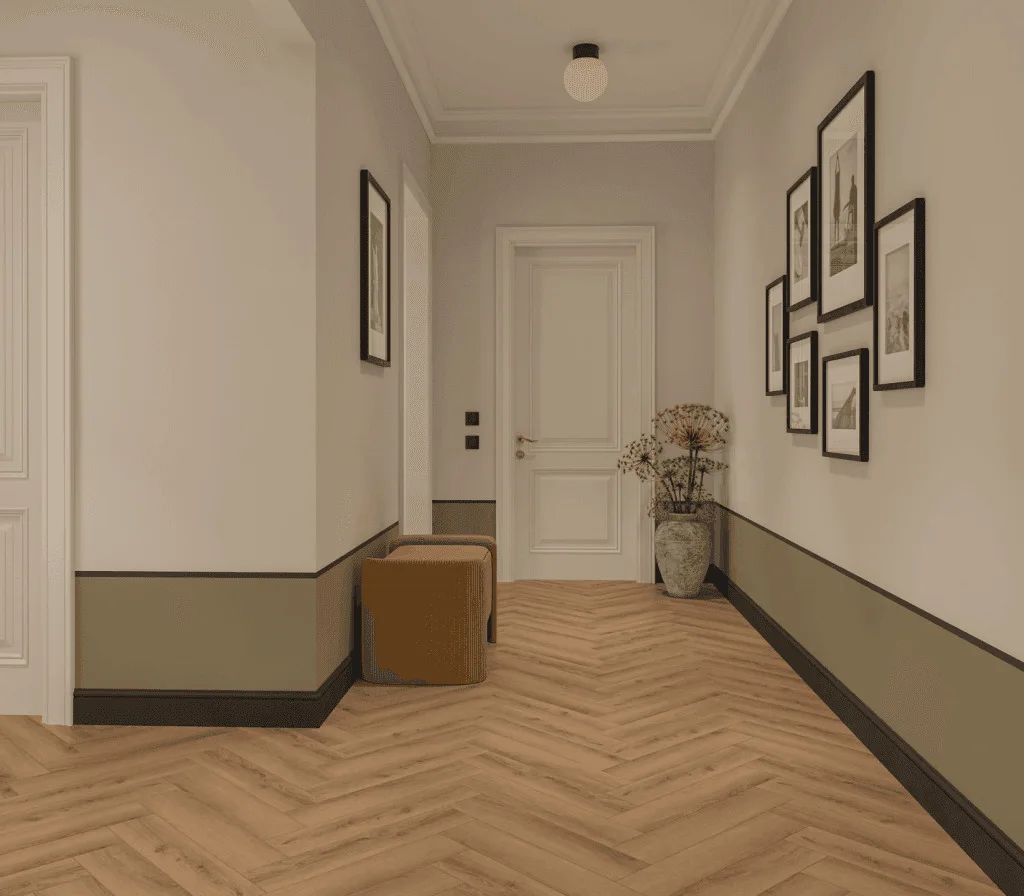 Кварцвиниловый SPC ламинат Norland Parquet S Valday 1055-2 венгерская елка 600×125×4