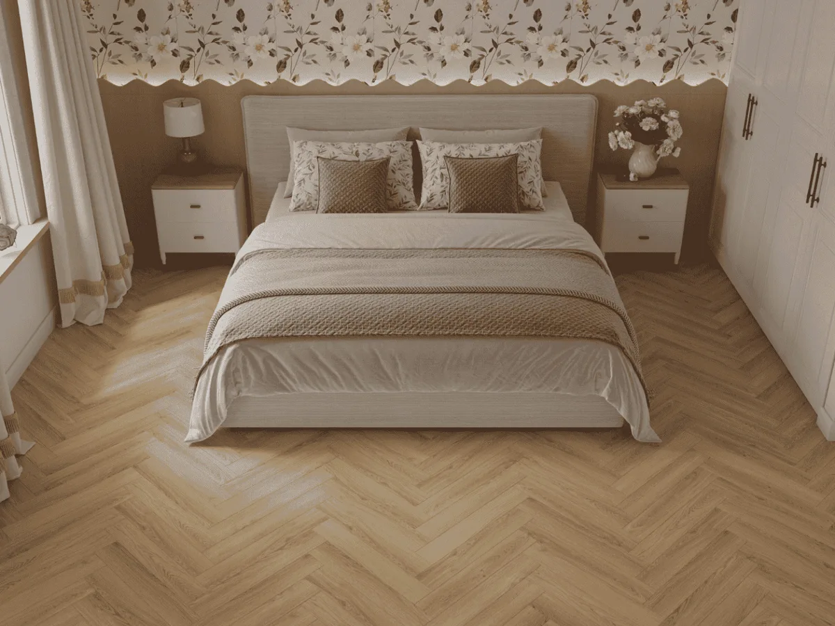 Ламинат Norland Herringbone Elegant Strong Дуб Монте LF304-34 венгерская елка 600×100×12