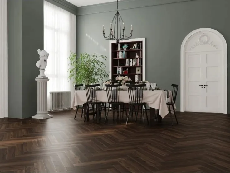 Ламинат Alpine Floor Herringbone 10 Дуб Абруццо LF107-14 венгерская елка 600×100×10