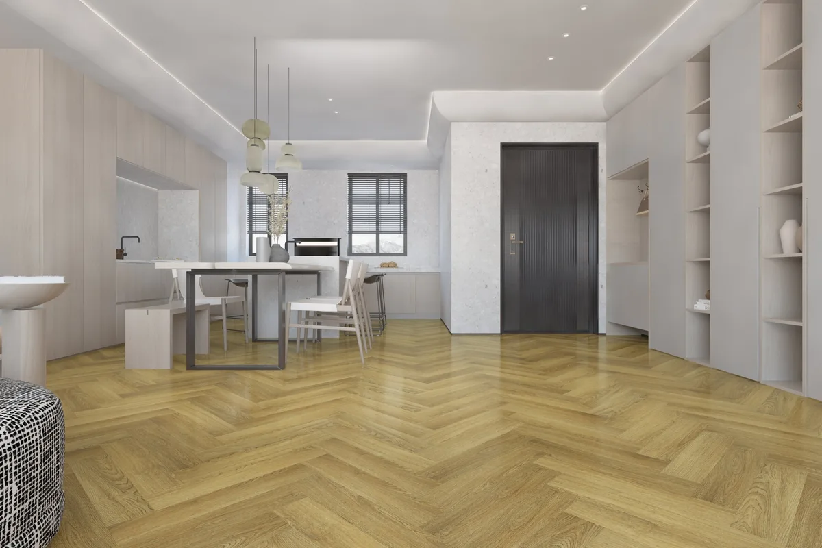 Кварцвиниловая плитка Damy Floor клеевая London LVT Шеффилд 190902EL-07-LVT венгерская елка 590×118×2,5