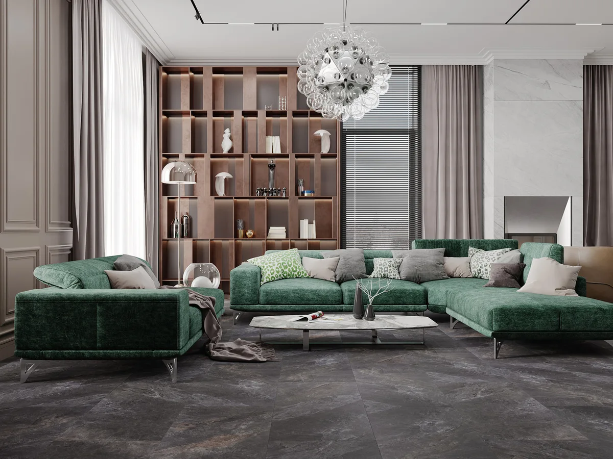 Кварцвиниловый SPC ламинат Vinilam Ceramo Stone Персидский Камень 91911 940×470×8
