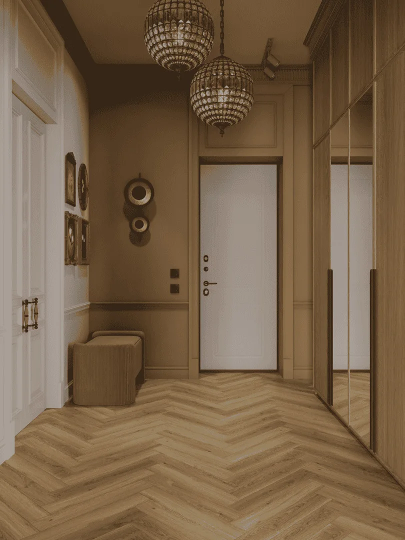 Ламинат Norland Herringbone Elegant Strong Дуб Рива LF304-35 венгерская елка 600×100×12