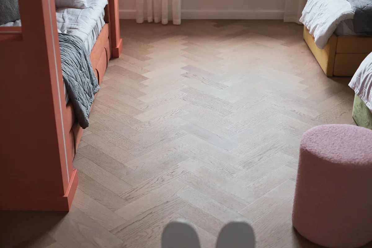 Композитная паркетная доска Quartz Parquet Штучный паркет Дуб Бисквитный 44-1258-07 венгерская елка 400×100×5