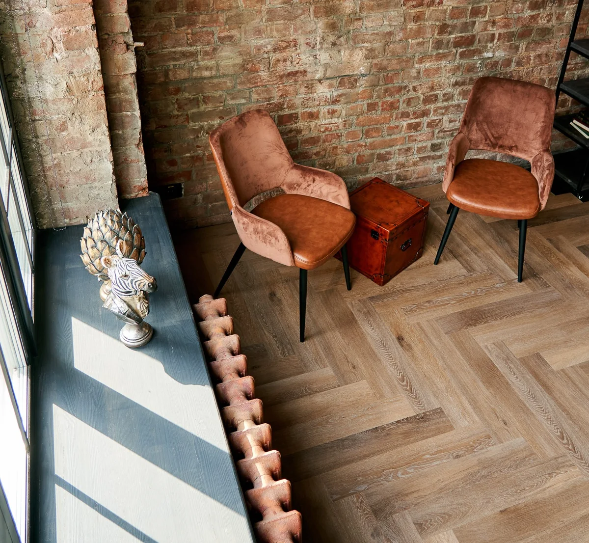 Кварцвиниловая плитка Vinilam клеевая Parquet Herringbone Glue Паркет Венецианский GD11199 венгерская елка 762×152,4×2,5