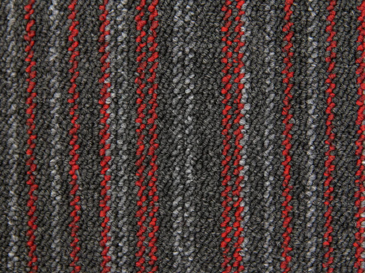 Ковровая плитка Bonkeel Space Strip Red 500×500×5,9