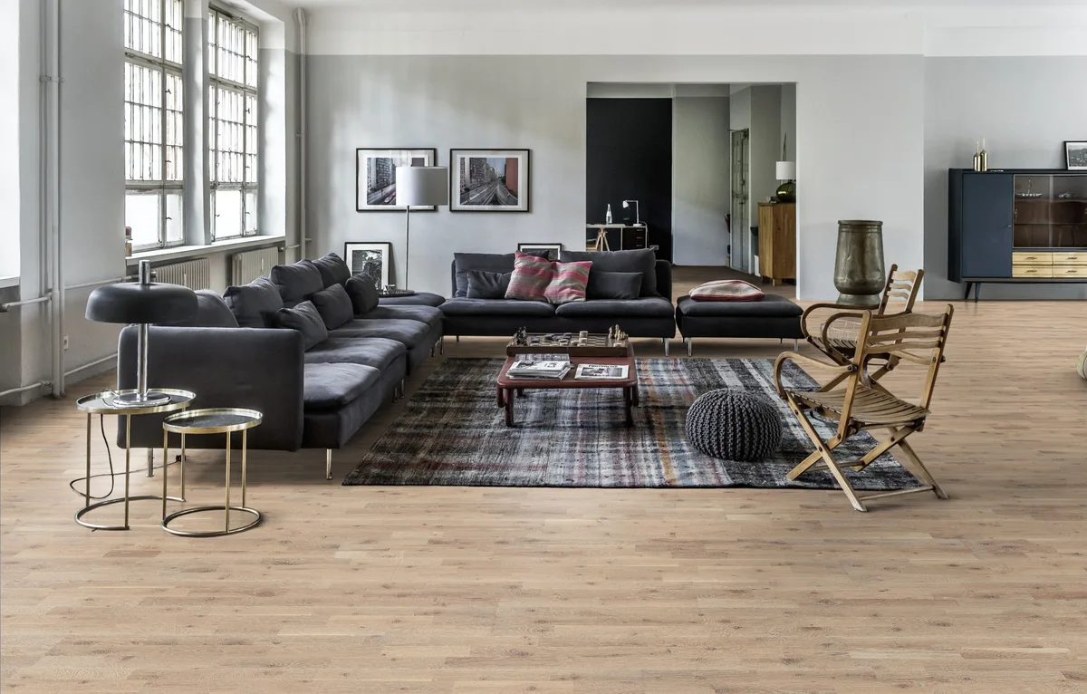 Паркетная доска Kahrs Гармония Дуб Роса Dew 153N6EEKFVKW240 Lively 2423×200×15