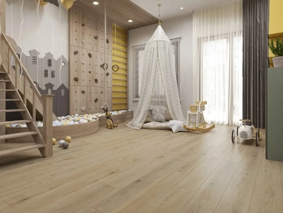 Кварцвиниловая плитка Alpine Floor клеевая Ultra Дуб Миндальный ЕСО 5-27 1219,2×184,15×2