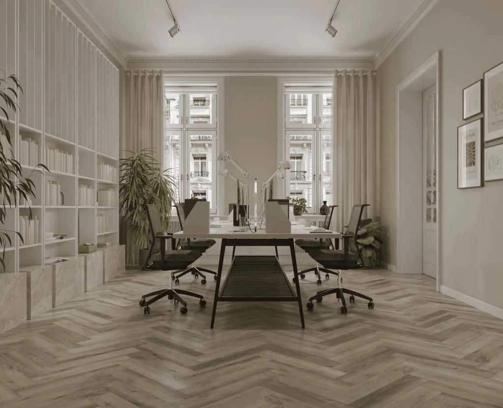 Кварцвиниловый SPC ламинат Norland Parquet Best Home 1066-11 венгерская елка 600×125×4