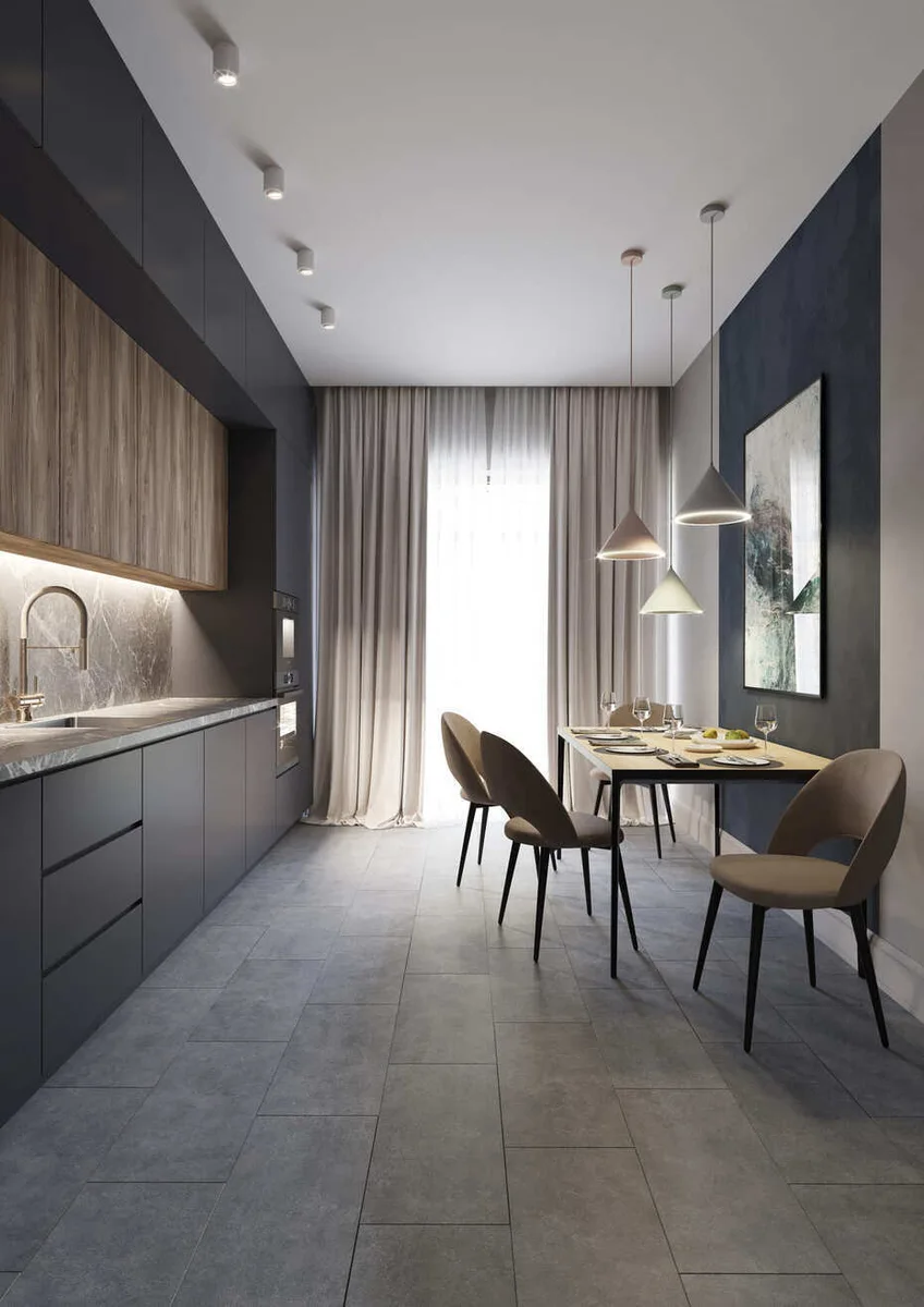 Кварцвиниловый SPC ламинат AlixFloor Stone Line Камень Темно-серый ALX6011-2 610×305×4