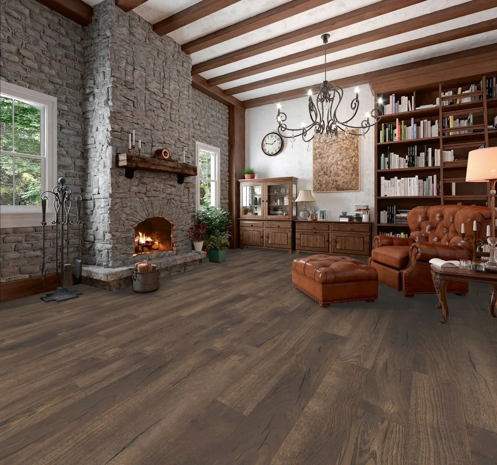 Ламинат My Floor Villa Дуб Темный Петтерсон M1221 1375×188×12
