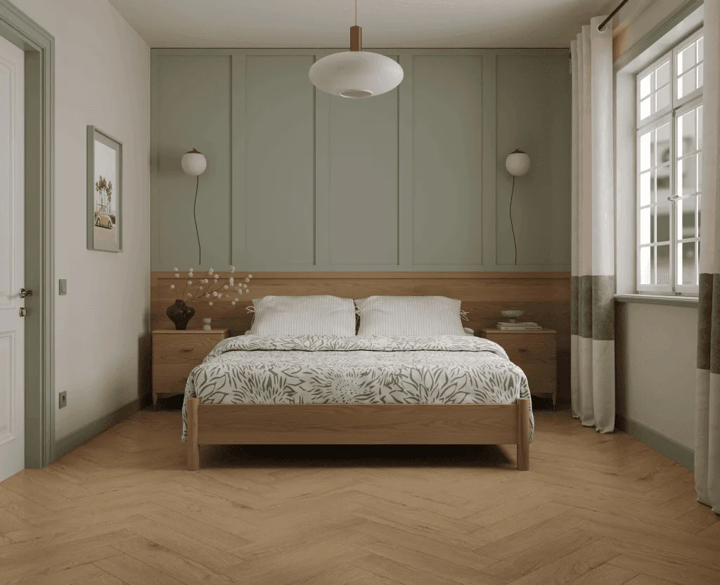 Кварцвиниловый SPC ламинат Norland Parquet S Atlas 1055-21 венгерская елка 600×125×4
