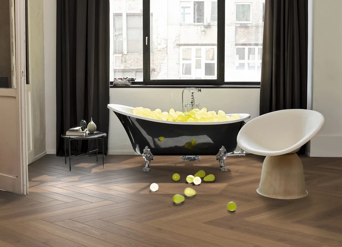 Ламинат Parador Trendtime 3 Дуб Студиолайн медовый Studioline Honey 1747864 венгерская елка 858×143×8