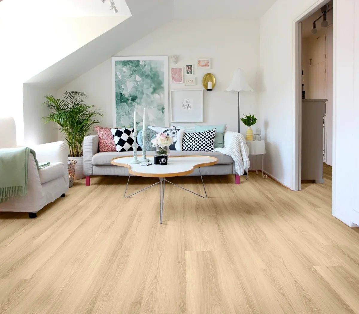 Кварцвиниловый SPC ламинат Adelar Solida Acoustic Riviera Oak 03254 400087430 1219×178×5