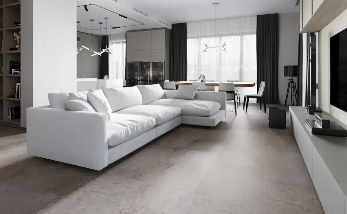 Кварцвиниловая плитка Vinilam клеевая Ceramo Stone Glue Португальский Камень 91905 950×475×2,5