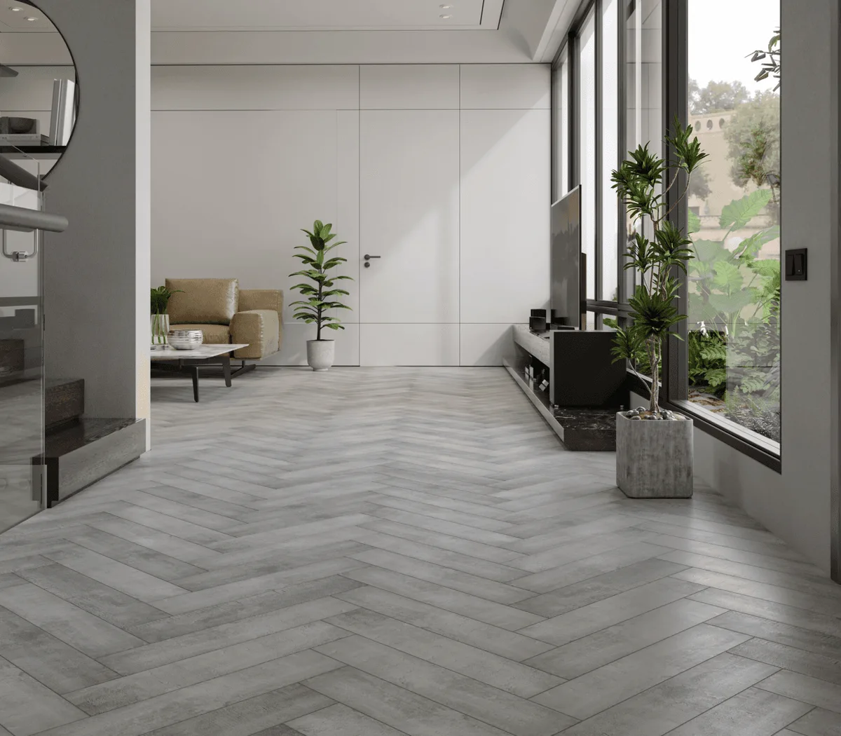 Кварцвиниловый SPC ламинат Alpine Floor Адамант Паркет Корноулл ECO 31-8-R венгерская елка 600×125×5