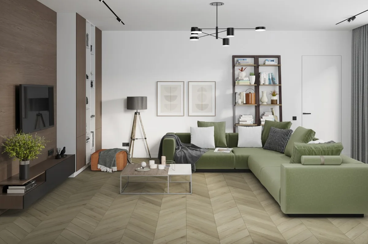 Кварцвиниловая плитка Damy Floor клеевая Chevron LVT Версаль DF01-Ch-LVT французская елка 600×127×2,5