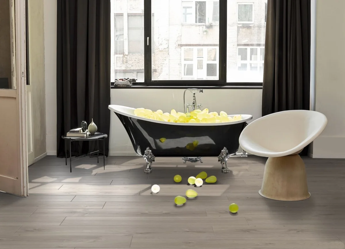 Ламинат Parador Basic 600XS Дуб Мистраль серый 1744356 1285×243×8