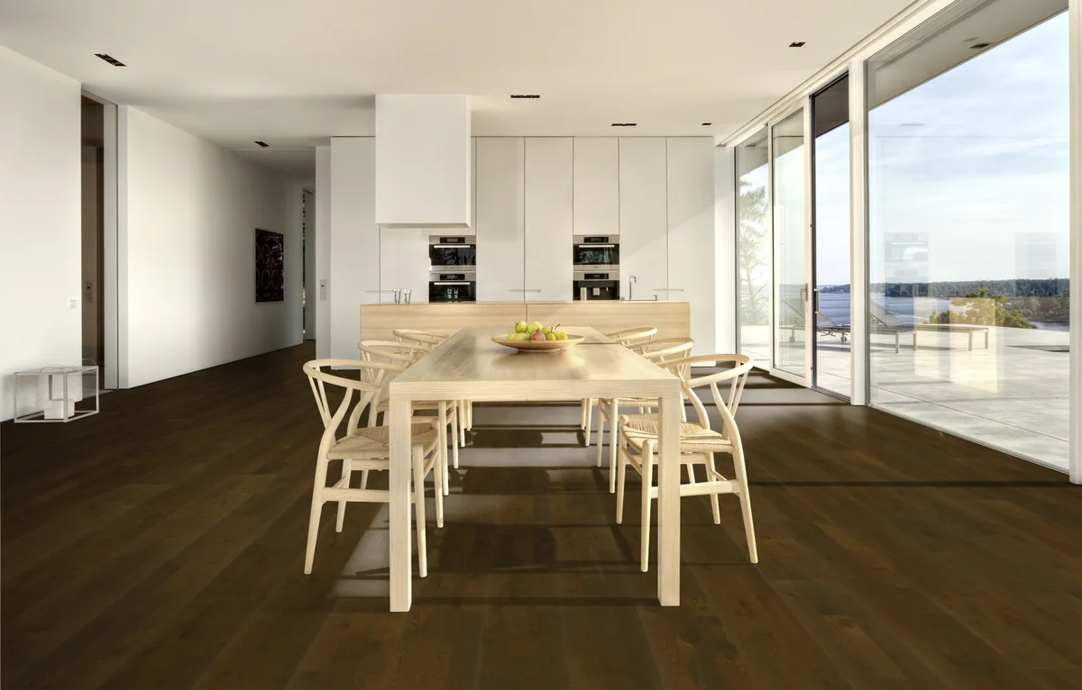 Паркетная доска Kahrs Гармония Дуб Брауни Brownie 153N6CEKA1KW240 Lively 2423×200×15