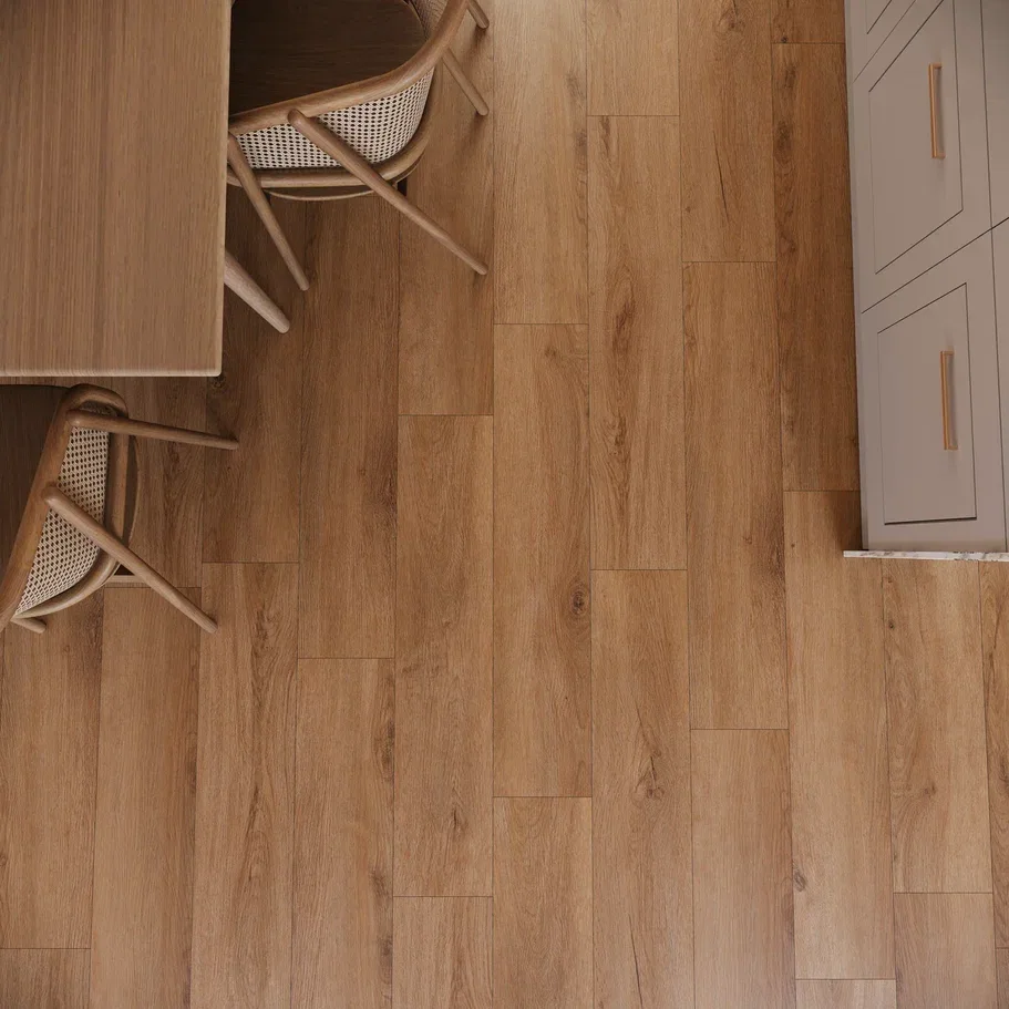 Кварцвиниловая плитка Invictus клеевая Primus Plank Riviera Oak Caramel 1219×178×2