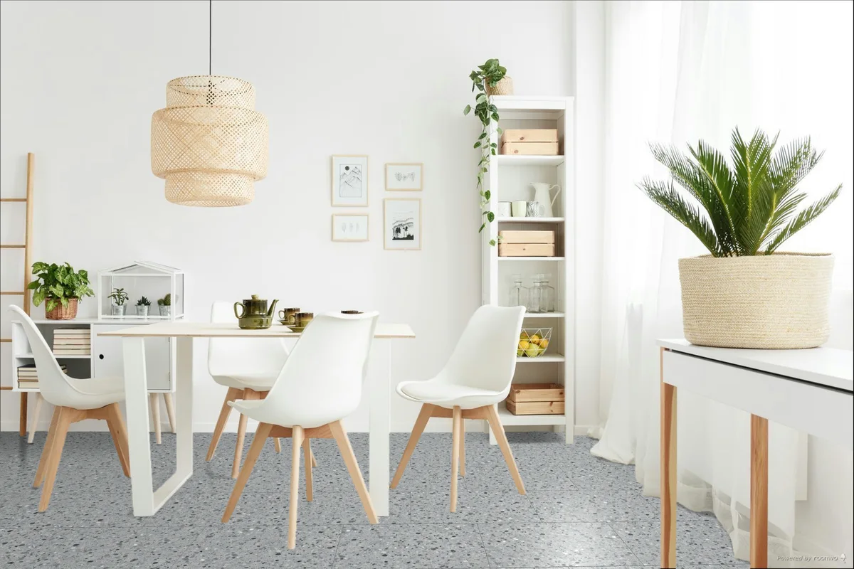 Кварцвиниловая плитка Fargo клеевая Stone LVT Терраццо Холодный 6949-1 606×303×2,5