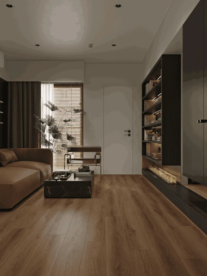 Кварцвиниловый SPC ламинат Alpine Floor Premium XL Дуб Табачный ECO 7-34 1524×180×8
