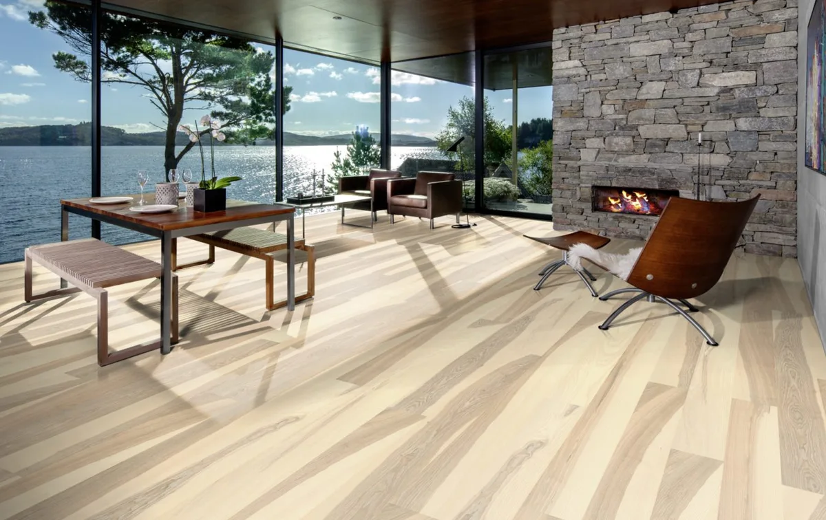 Паркетная доска Kahrs Люкс Ясень Прилив Flow 151N8AAKG4KW240 Lively 2420×187×15