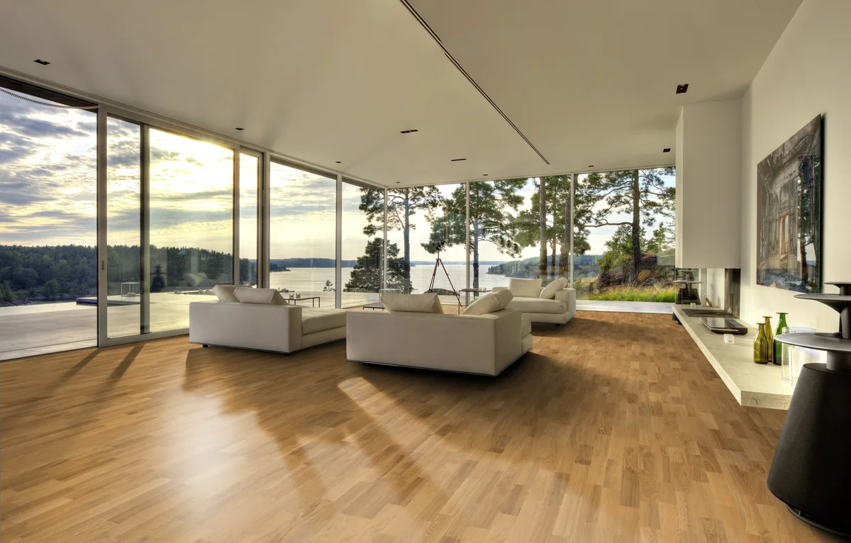 Паркетная доска Kahrs Люмен Дуб Рассвет Dawn 153N3BEK04KW240 Variation 2423×200×15