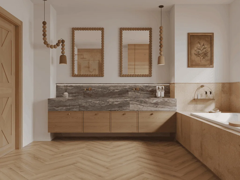 Кварцвиниловая плитка Norland клеевая Parquet S LVT Taymyr 1056-1 венгерская елка 590×118×2,5