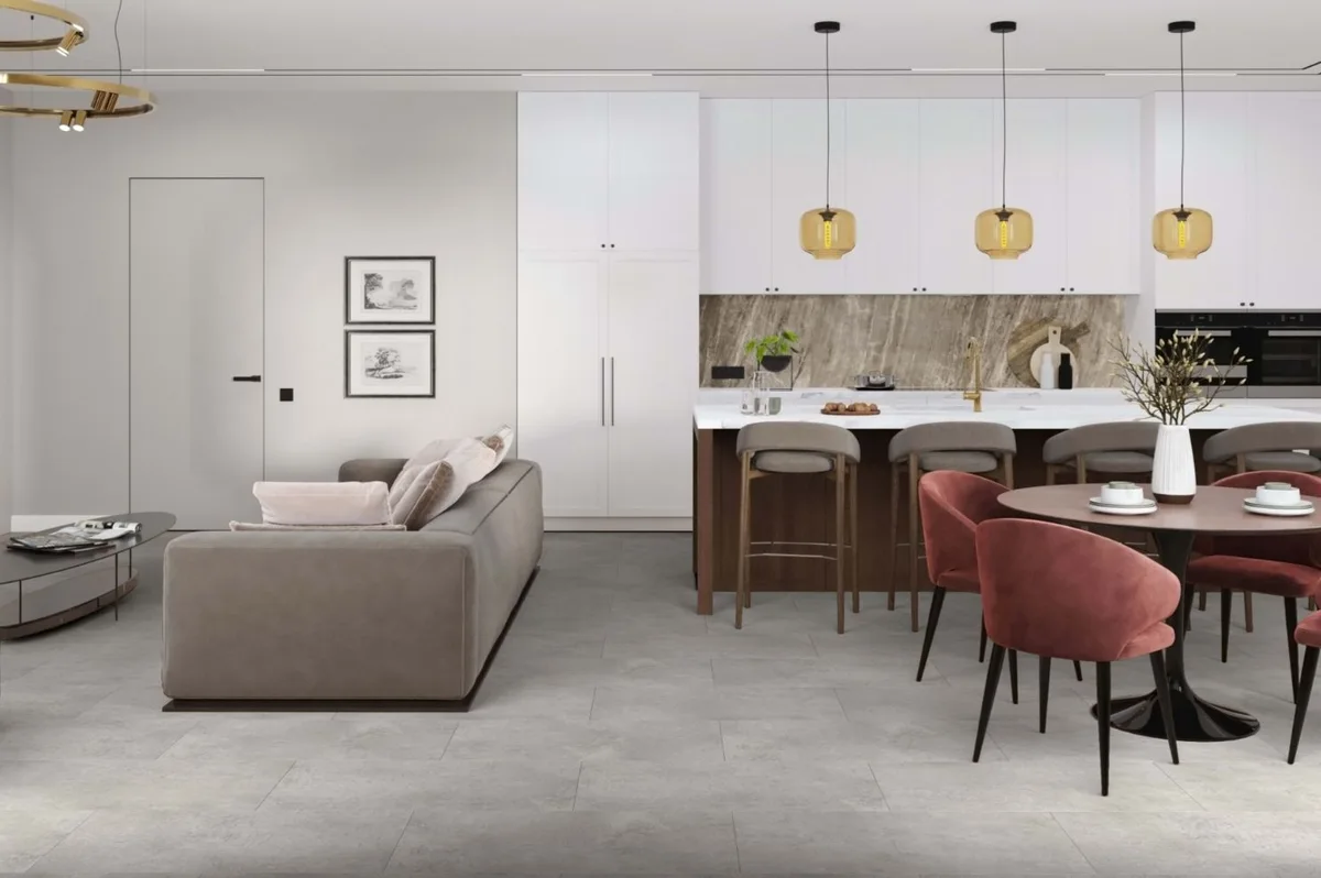 Кварцвиниловая плитка Damy Floor клеевая Ascent LVT Фудзияма JYM533-03-LVT 912,4×455,2×2,5