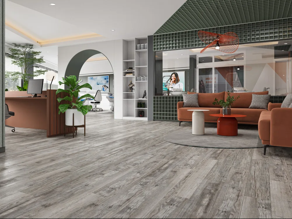 Кварцвиниловая плитка Cronafloor клеевая Wood Сосна Монблан W LVT 016 1200×180×2,5