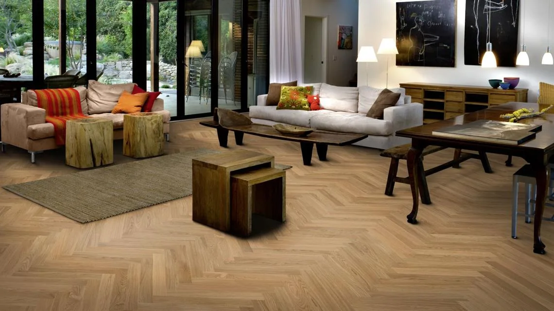 Инженерная доска Kahrs Студио Дуб AB под маслом Oak AB natural oiled HB 111PABEKF0KE050 Calm венгерская елка 490×70×11