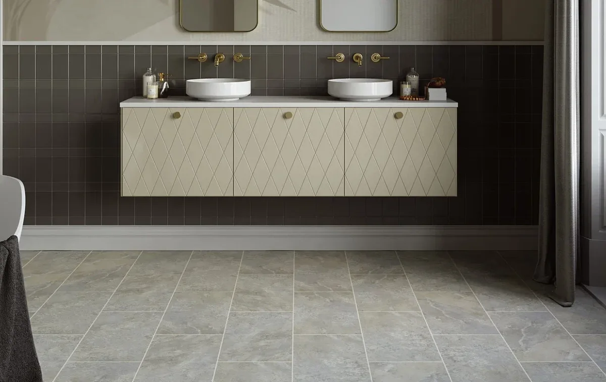 Кварцвиниловая плитка Invictus клеевая Primus Tile York Stone Powder 610×305×2