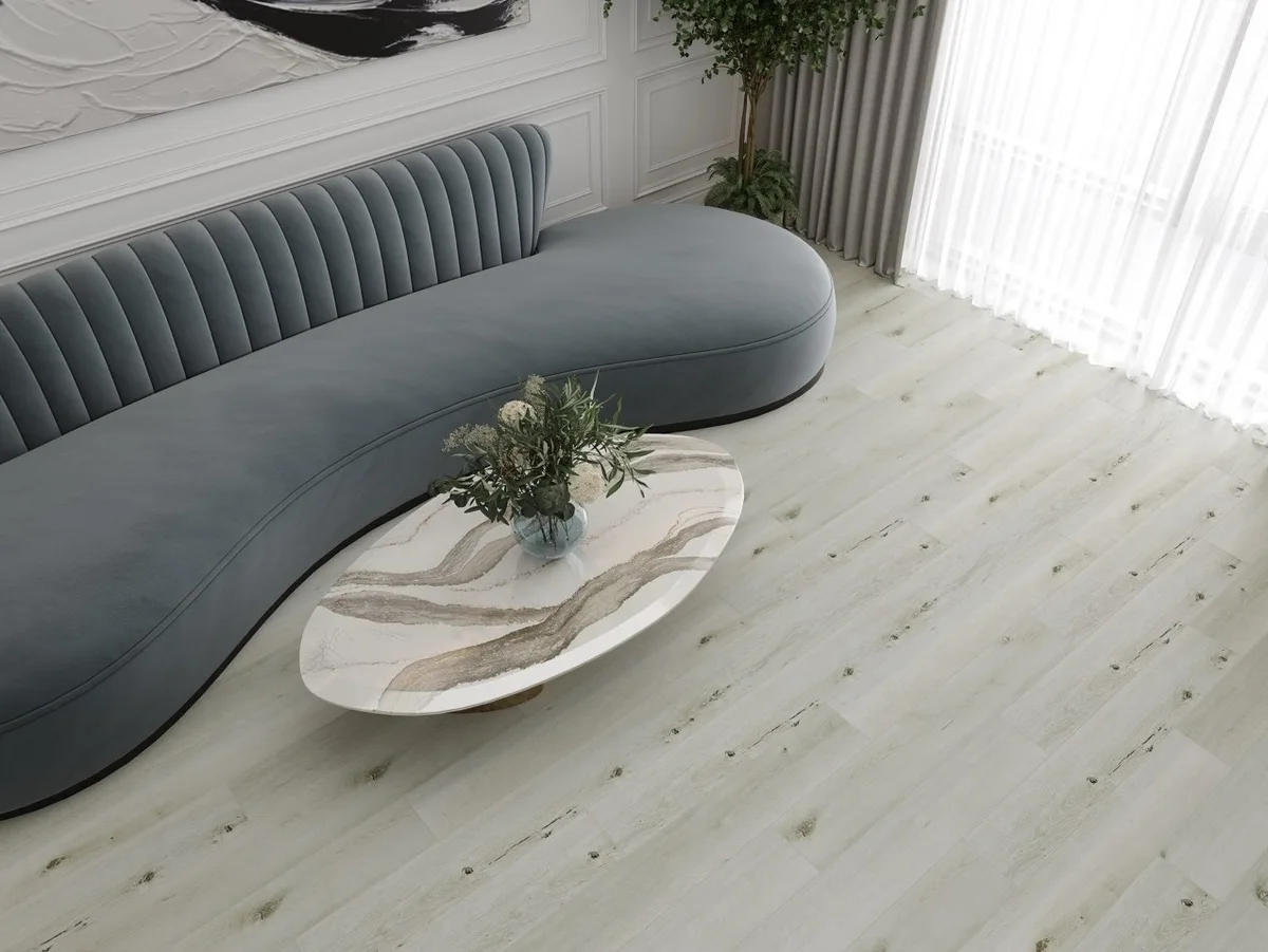 Кварцвиниловый SPC ламинат Cronafloor Radical Chic Белуна RC002 1200×180×5