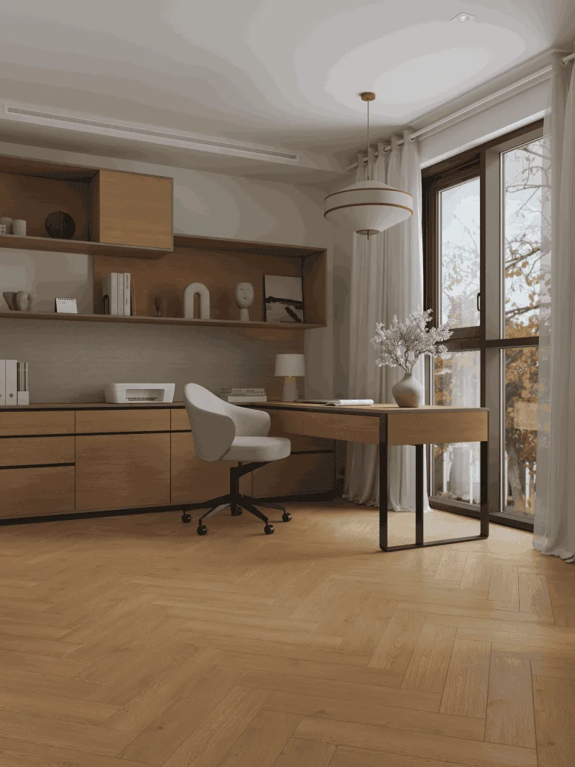 Кварцвиниловый SPC ламинат Alpine Floor Титан Паркет Аполлон ECO 29-2-R венгерская елка 600×125×6