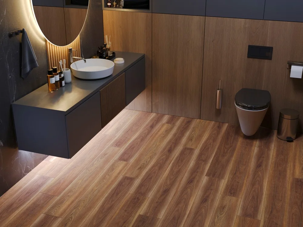 Кварцвиниловый SPC ламинат Cronafloor Grand Sequoia Дуб Красный 1200×180×5
