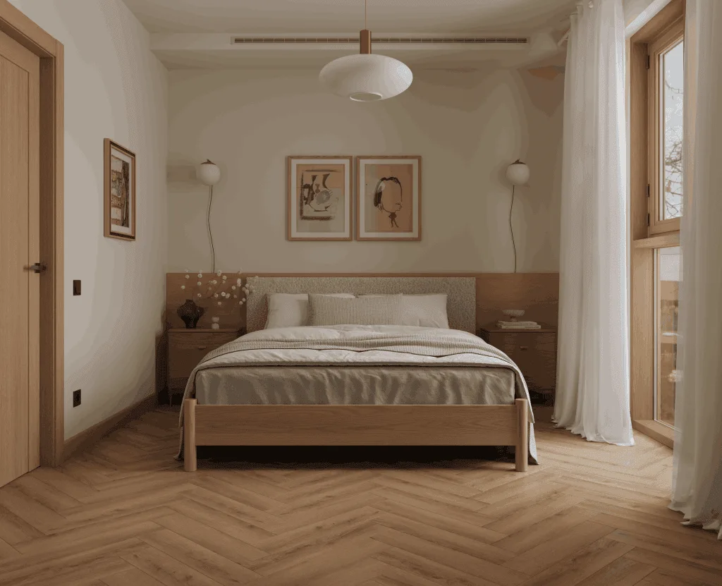 Кварцвиниловый SPC ламинат Alpine Floor Титан Паркет Феникс ECO 29-8-R венгерская елка 600×125×6