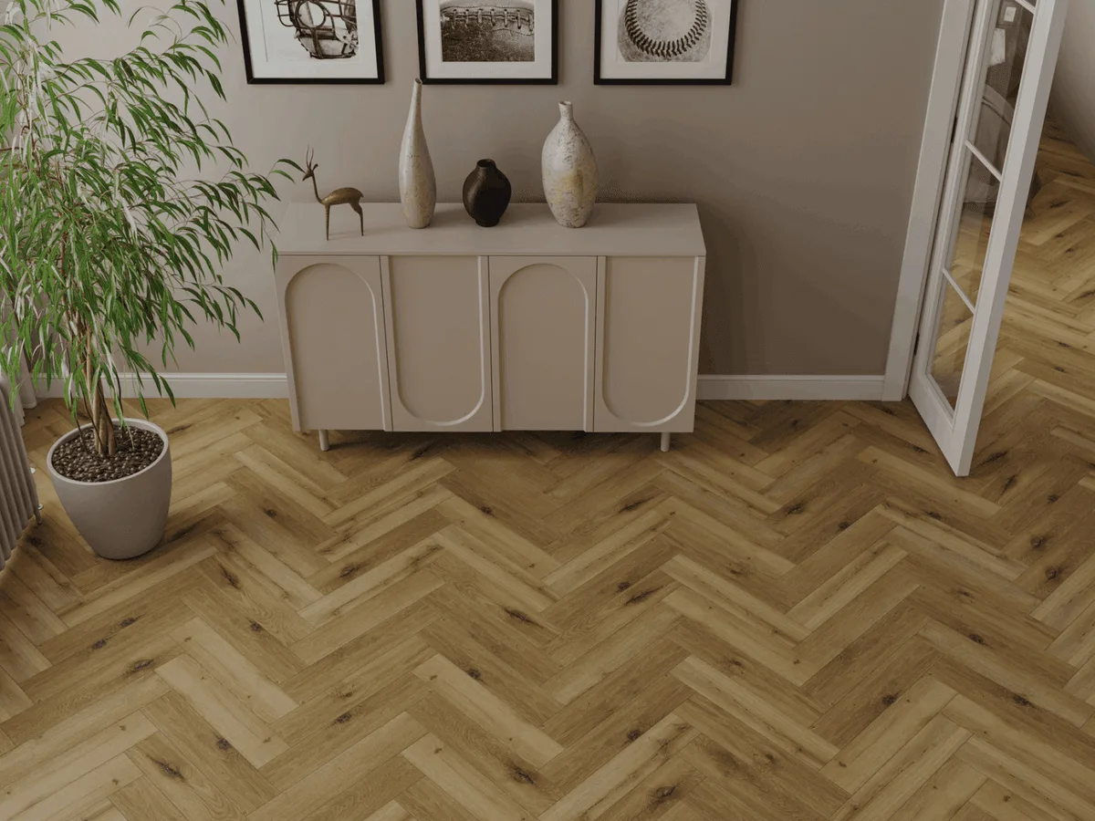Кварцвиниловый SPC ламинат Norland Parquet S Opal 1055-12 венгерская елка 600×125×4