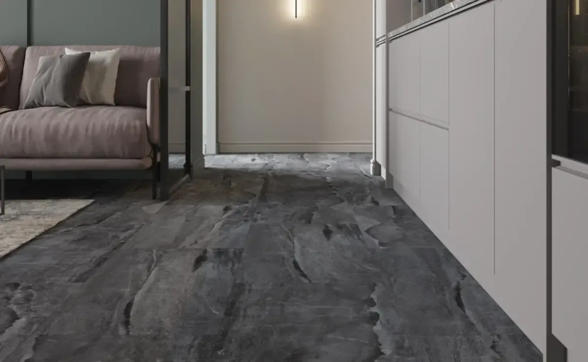 Кварцвиниловая плитка Vinilam клеевая Ceramo Stone Glue Колумбийский Камень 91906 950×475×2,5