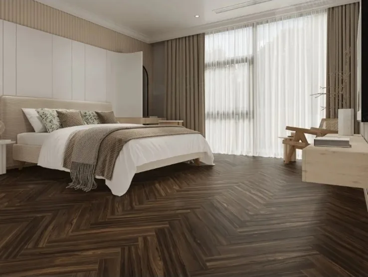 Ламинат Alpine Floor Herringbone 12 Орех Сицилия LF105-13 венгерская елка 600×100×12