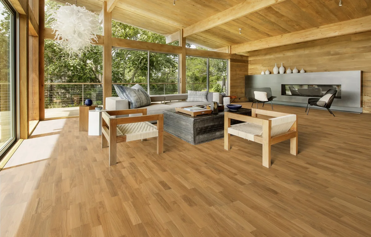 Паркетная доска Kahrs Люмен Дуб Рассвет Dawn 153N3BEK04KW240 Variation 2423×200×15