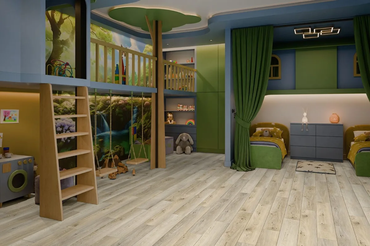 Кварцвиниловая плитка Damy Floor клеевая Family LVT Дуб Кавказский 9531-2A-LVT 1227×187×2,5