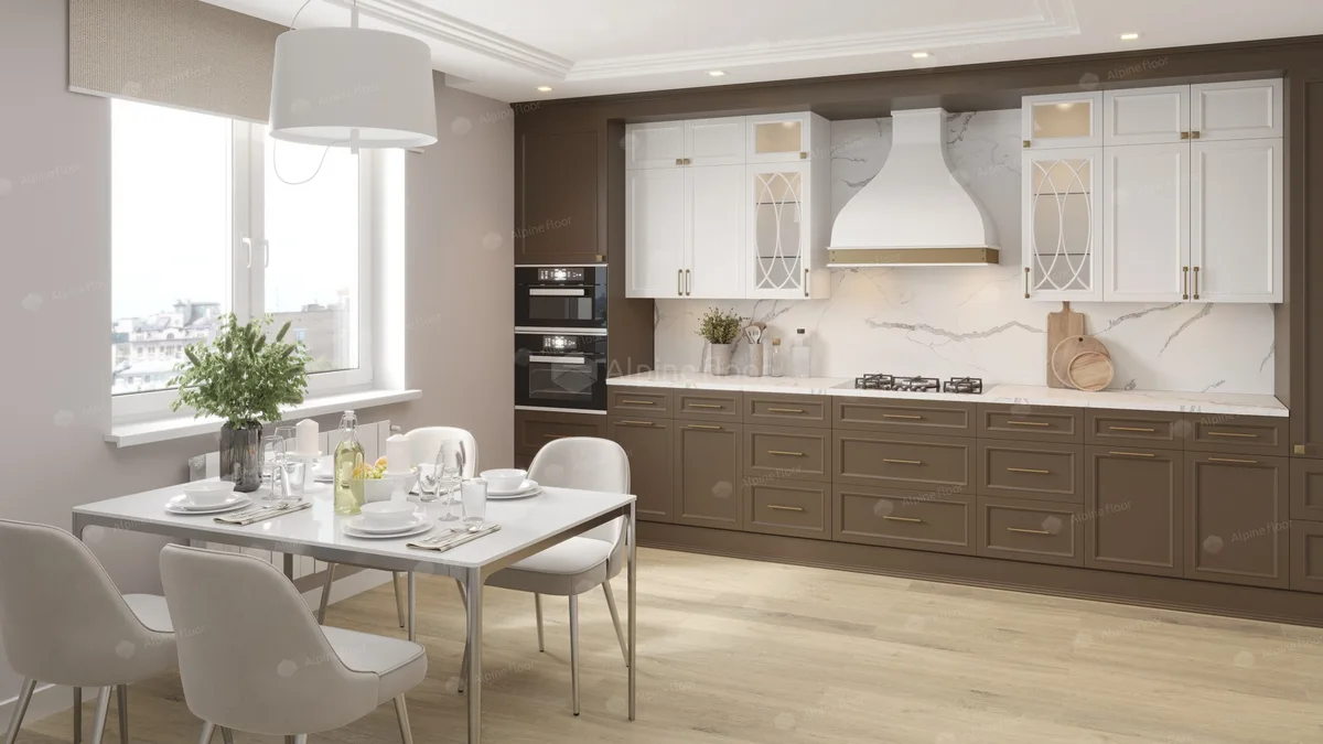 Кварцвиниловый SPC ламинат Alpine Floor Premium XL Дуб Капучино ECO 7-12 1524×180×8