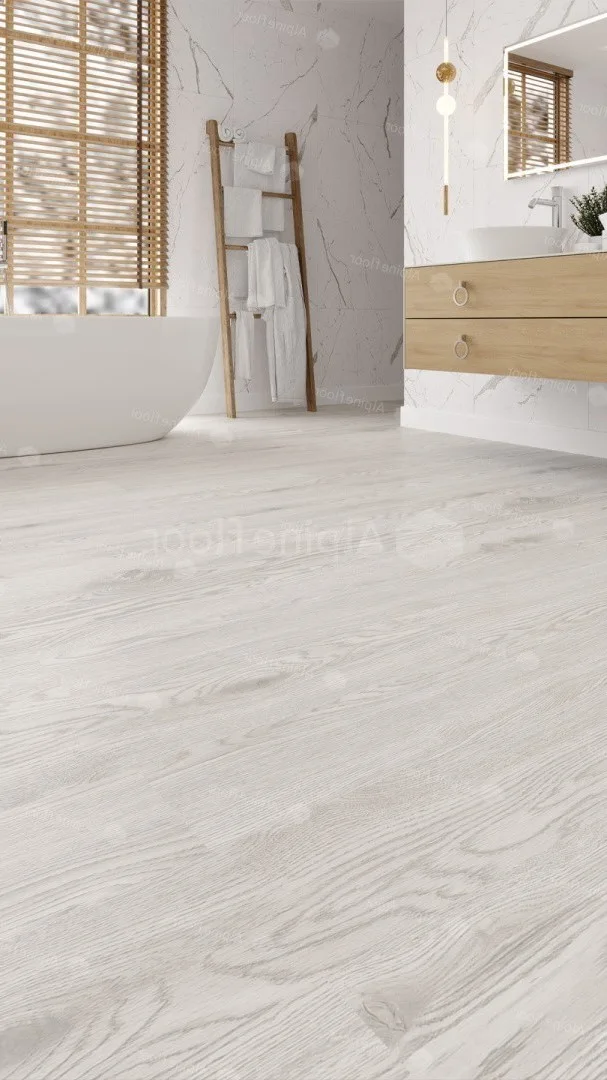 Кварцвиниловая плитка Alpine Floor клеевая Easy Line Дуб Арктик ECO 3-1 1219,2×184,15×3